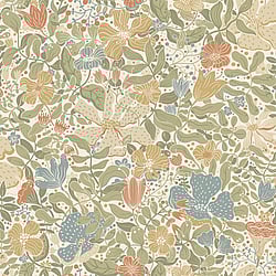 Galerie Wallcoverings Product Code: S63017 - Sommarang 2 Wallpaper Collection Galerie Wallcoverings Product Code S63017 - Sommarang 2 Wallpaper Collection - Green, blue, yellow Colours - Summertime illustrative floral Design