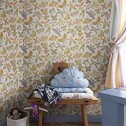 Galerie Wallcoverings Product Code: S63024 - Sommarang 2 Wallpaper Collection Galerie Wallcoverings Product Code S63024 - Sommarang 2 Wallpaper Collection - Green, orange, blue Colours - Enchanting butterflies and dragonflies Design