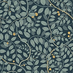 Galerie Wallcoverings Product Code: S65106 - Sommarang Wallpaper Collection Galerie Wallcoverings Product Code S65106 - Sommarang Wallpaper Collection - Blue Colours - Leafy Vines Design