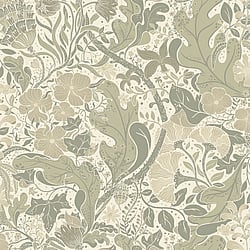 Galerie Wallcoverings Product Code: S83105 - Sommarang Wallpaper Collection Galerie Wallcoverings Product Code S83105 - Sommarang Wallpaper Collection - Cream Colours - Swedish Flowers and Leaves Design