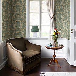 Galerie Wallcoverings Product Code: S83113 - Sommarang Wallpaper Collection Galerie Wallcoverings Product Code S83113 - Sommarang Wallpaper Collection - Green Colours - Swedish Floral Design