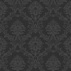 Galerie Wallcoverings Product Code: SB37906 - Simply Silks 4 Wallpaper Collection Galerie Wallcoverings Product Code SB37906 - Simply Silks 4 Wallpaper Collection - Black Colours - Classic Damask Design