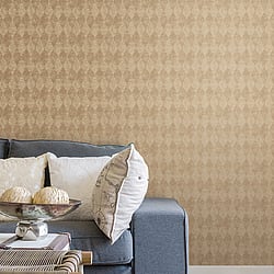 Galerie Wallcoverings Product Code: SB37921 - Simply Silks 4 Wallpaper Collection Galerie Wallcoverings Product Code SB37921 - Simply Silks 4 Wallpaper Collection - Warm Metallic Gold Colours - Harlequin Design