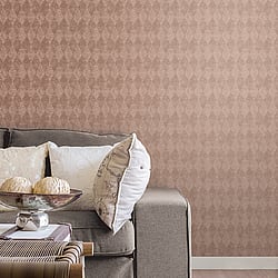 Galerie Wallcoverings Product Code: SB37923 - Simply Silks 4 Wallpaper Collection Galerie Wallcoverings Product Code SB37923 - Simply Silks 4 Wallpaper Collection - Rose Gold Metallic Colours - Harlequin Design