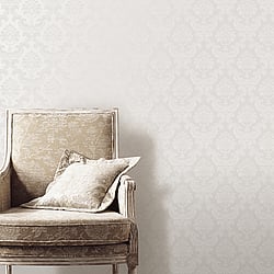 Galerie Wallcoverings Product Code: SK34710 - Simply Silks 3 Wallpaper Collection Galerie Wallcoverings Product Code SK34710 - Simply Silks 3 Wallpaper Collection - Pearl Colours - Feathered Damask Design