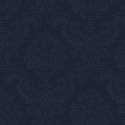 Galerie Wallcoverings Product Code: SK34734 - Simply Silks 3 Wallpaper Collection Galerie Wallcoverings Product Code SK34734 - Simply Silks 3 Wallpaper Collection - Navy Colours - Feathered Damask Design