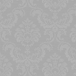 Galerie Wallcoverings Product Code: SK34746 - Simply Silks 3 Wallpaper Collection Galerie Wallcoverings Product Code SK34746 - Simply Silks 3 Wallpaper Collection - Metallic Silver Colours - Feathered Damask Design
