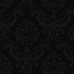 Galerie Wallcoverings Product Code: SK34750 - Simply Silks 3 Wallpaper Collection Galerie Wallcoverings Product Code SK34750 - Simply Silks 3 Wallpaper Collection - Black Colours - Feathered Damask Design