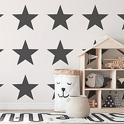Galerie Wallcoverings Product Code: SS21244 - Style Sisters Classic Wallpaper Collection Galerie Wallcoverings Product Code SS21244 - Style Sisters Classic Wallpaper Collection - Single Star Black Design