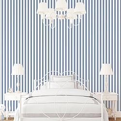 Galerie Wallcoverings Product Code: ST36903 - Simply Stripes 3 Wallpaper Collection Galerie Wallcoverings Product Code ST36903 - Simply Stripes 3 Wallpaper Collection - Blue Colours - Regency Stripe Design