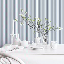 Galerie Wallcoverings Product Code: ST36907 - Simply Stripes 3 Wallpaper Collection Galerie Wallcoverings Product Code ST36907 - Simply Stripes 3 Wallpaper Collection - Blue Colours - Regency Stripe Design