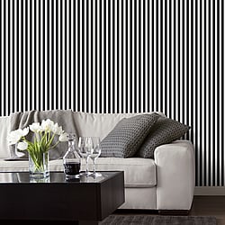 Galerie Wallcoverings Product Code: SY33907 - Simply Stripes 3 Wallpaper Collection Galerie Wallcoverings Product Code SY33907 - Simply Stripes 3 Wallpaper Collection - Black Pearl Colours - Regency Stripe Design