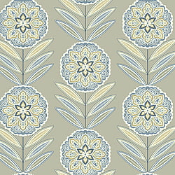 Galerie Wallcoverings Product Code: TJ40207 - Mulberry Tree Wallpaper Collection Galerie Wallcoverings Product Code TJ40207 - Mulberry Tree Wallpaper Collection - Tan and Blue Colours - Batsford Design