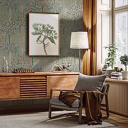 Galerie Wallcoverings Product Code: TJ40307 - Mulberry Tree Wallpaper Collection Galerie Wallcoverings Product Code TJ40307 - Mulberry Tree Wallpaper Collection - Grey Green Colours - Grove Design