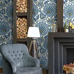 Galerie Wallcoverings Product Code: TJ41002 - Mulberry Tree Wallpaper Collection Galerie Wallcoverings Product Code TJ41002 - Mulberry Tree Wallpaper Collection - Blue Colours - Sheffield Design