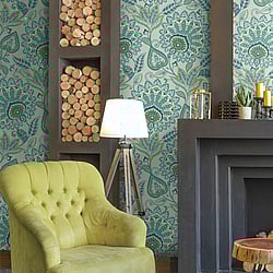 Galerie Wallcoverings Product Code: TJ41004 - Mulberry Tree Wallpaper Collection Galerie Wallcoverings Product Code TJ41004 - Mulberry Tree Wallpaper Collection - Green Colours - Sheffield Design