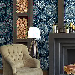 Galerie Wallcoverings Product Code: TJ41012 - Mulberry Tree Wallpaper Collection Galerie Wallcoverings Product Code TJ41012 - Mulberry Tree Wallpaper Collection - Blue Colours - Sheffield Design