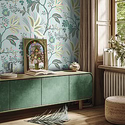 Galerie Wallcoverings Product Code: TJ41104 - Mulberry Tree Wallpaper Collection Galerie Wallcoverings Product Code TJ41104 - Mulberry Tree Wallpaper Collection - Blue Colours - Kew Design