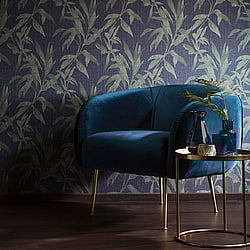 Galerie Wallcoverings Product Code: TP21234 - Passenger Wallpaper Collection Galerie Wallcoverings Product Code TP21234 - Passenger Wallpaper Collection - Green Blue Colours - Tropical Leaves Design