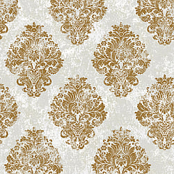 Galerie Wallcoverings Product Code: W78228 - Lustre Wallpaper Collection Galerie Wallcoverings Product Code W78228 - Lustre Wallpaper Collection - Gold Colours - Metallic Damask Design