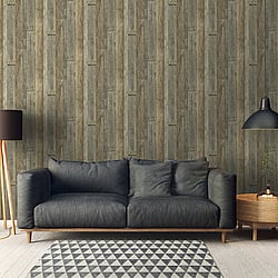 Galerie Wallcoverings Product Code: WW22211 - Woods And Wicker Wallpaper Collection Galerie Wallcoverings Product Code WW22211 - Woods And Wicker Wallpaper Collection - Brown Cream Yellow Colours - Reclaimed Wood Effect Motif Design