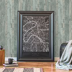 Galerie Wallcoverings Product Code: WW22214 - Woods And Wicker Wallpaper Collection Galerie Wallcoverings Product Code WW22214 - Woods And Wicker Wallpaper Collection - Green Colours - Drift Wood Effect Motif Design