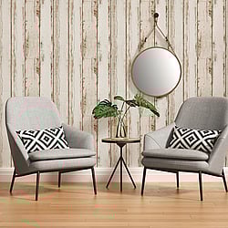 Galerie Wallcoverings Product Code: WW22232 - Woods And Wicker Wallpaper Collection Galerie Wallcoverings Product Code WW22232 - Woods And Wicker Wallpaper Collection - Brown Cream Black Colours - Wood Stripe Effect Motif Design