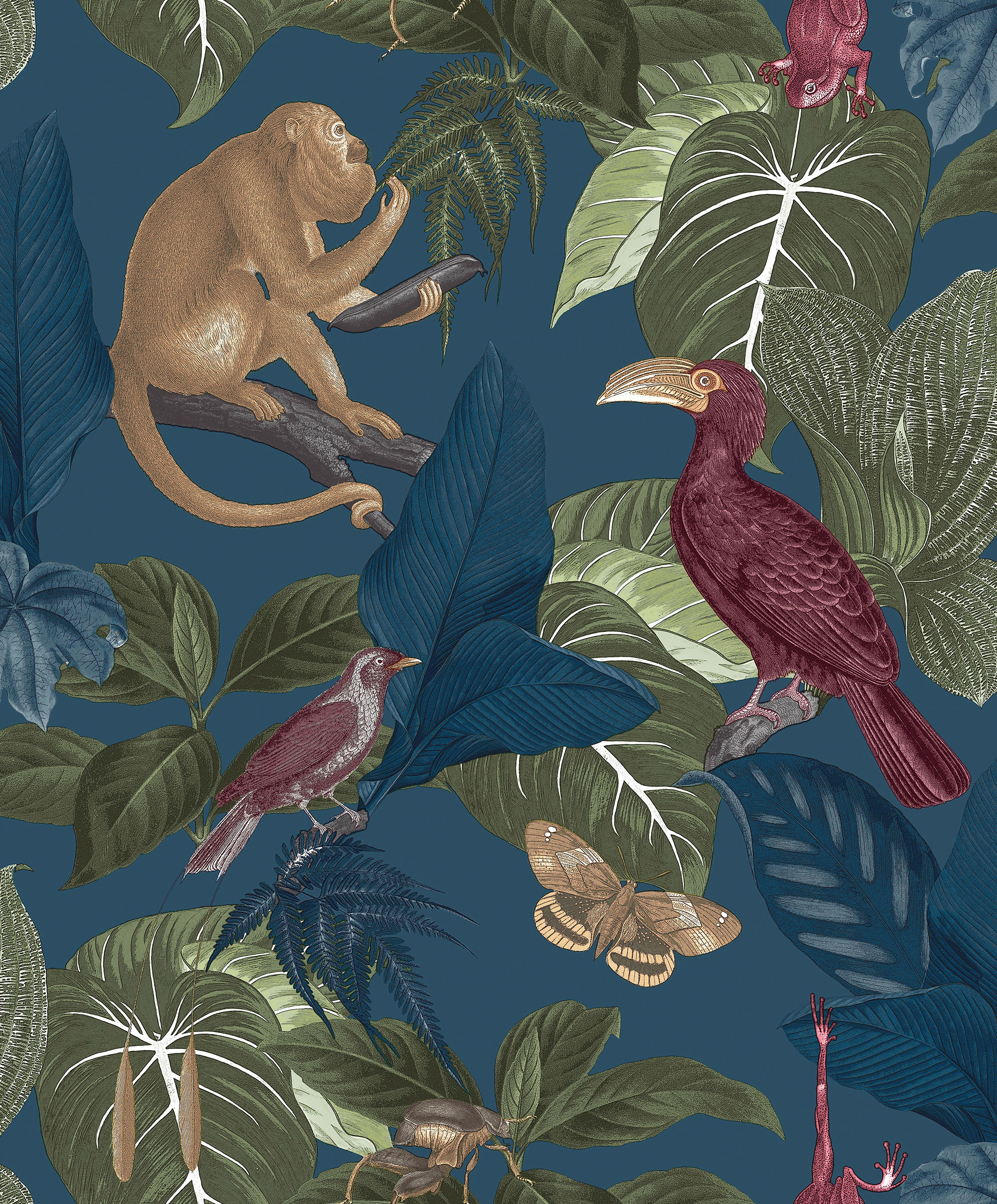 Galerie Wallcoverings Product Code 18503 - Into The Wild Wallpaper Collection - Blue Colours -  
