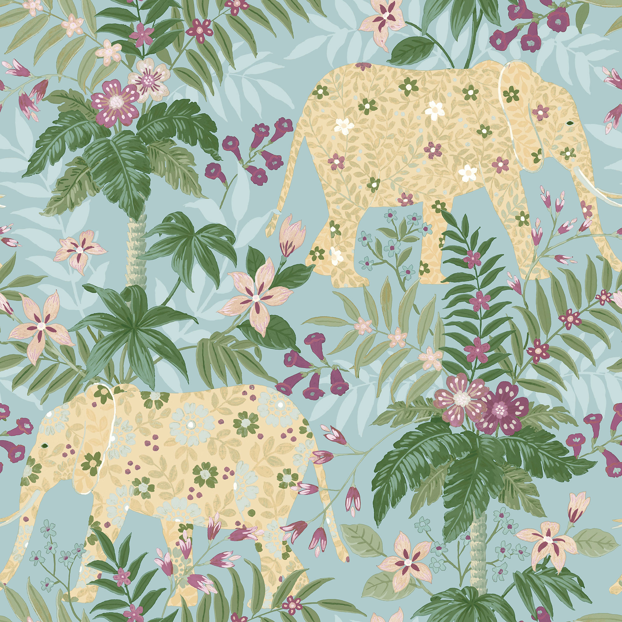 Galerie Wallcoverings Product Code 18547 - Into The Wild Wallpaper Collection - Blue Colours -  