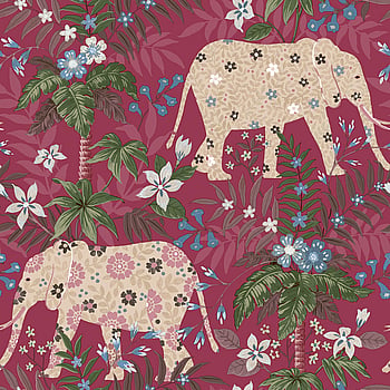 Galerie Wallcoverings Product Code 18548 - Into The Wild Wallpaper Collection - Red Colours -  