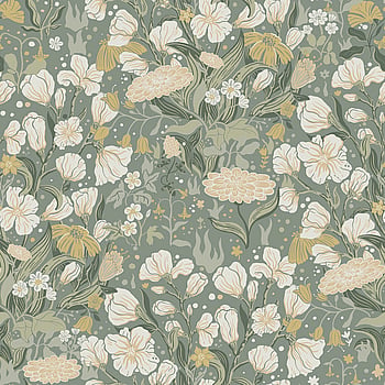 Galerie Wallcoverings Product Code 22014 - Fagring Wallpaper Collection - White/grey Colours -  