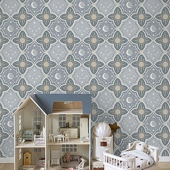 Galerie Wallcoverings Product Code 29034 - Resan Wallpaper Collection - Blue Colours -  