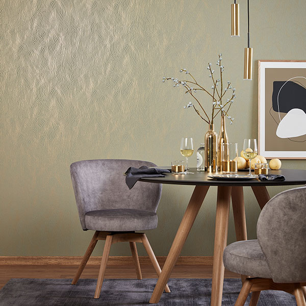 Galerie Wallcoverings Product Code 31834 - Imagine Wallpaper Collection - Green Gold Colours -  