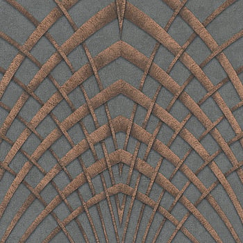Galerie Wallcoverings Product Code 32256 - Avalon Wallpaper Collection - Anthracite Copper Colours -  