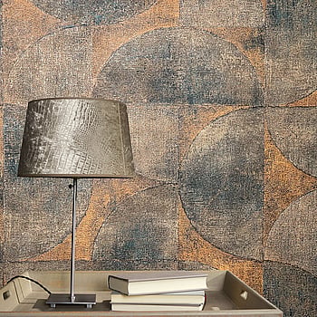 Galerie Wallcoverings Product Code 32822 - The New Design Book Wallpaper Collection - Orange Brown Black Colours -  