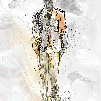 Galerie Wallcoverings Product Code 35899 - Fashion Icon Wallpaper Collection - Grey Yellow Colours -  