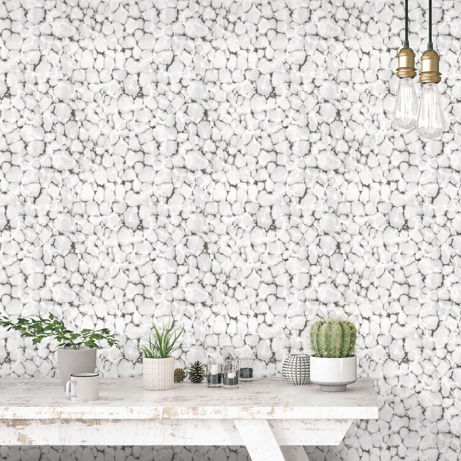 Galerie Wallcoverings Product Code 7319 - Evergreen Wallpaper Collection - Black Grey Metallic Colours -  