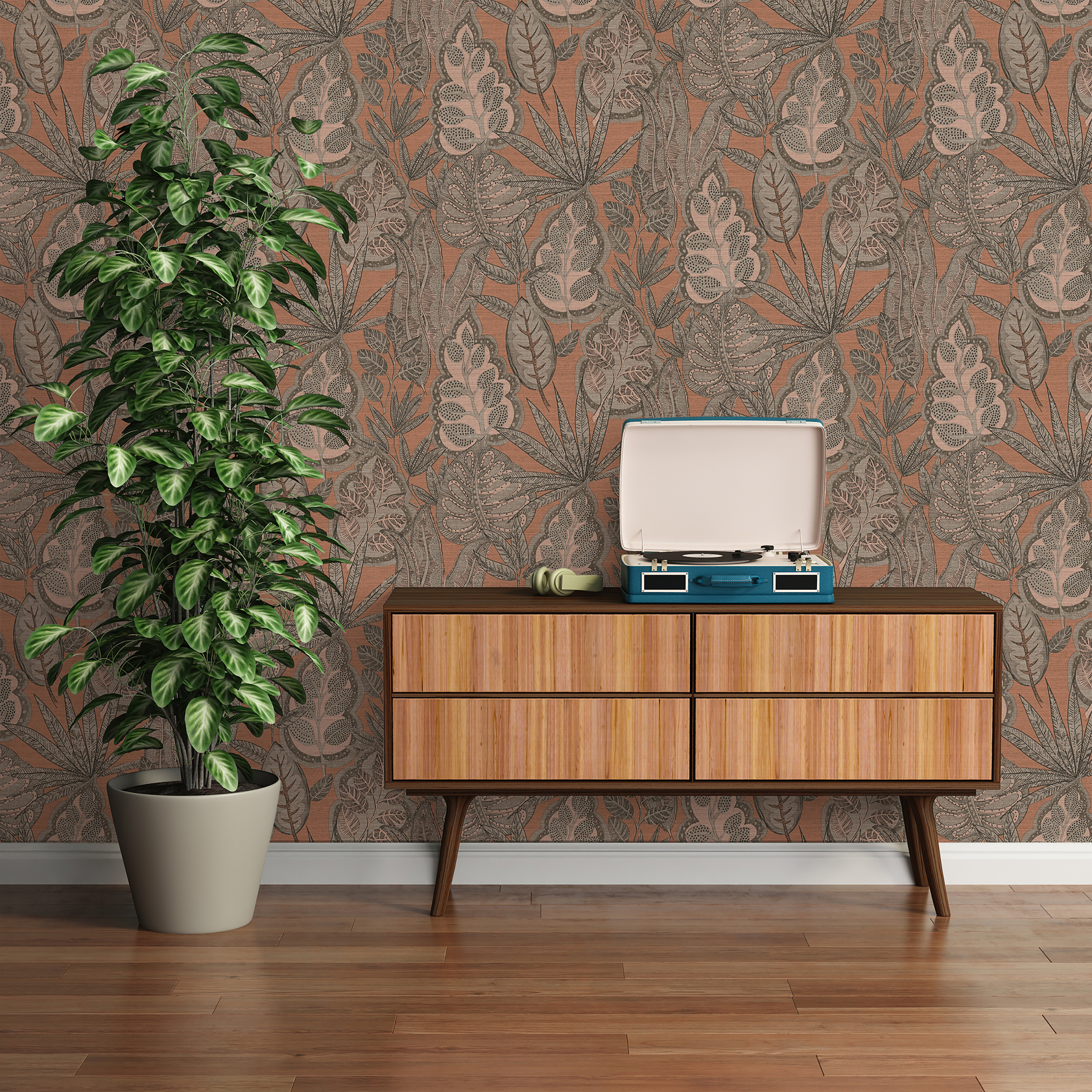 Galerie Wallcoverings Product Code FL61112 - Flourish Wallpaper Collection - Beige/Brown Colours -  