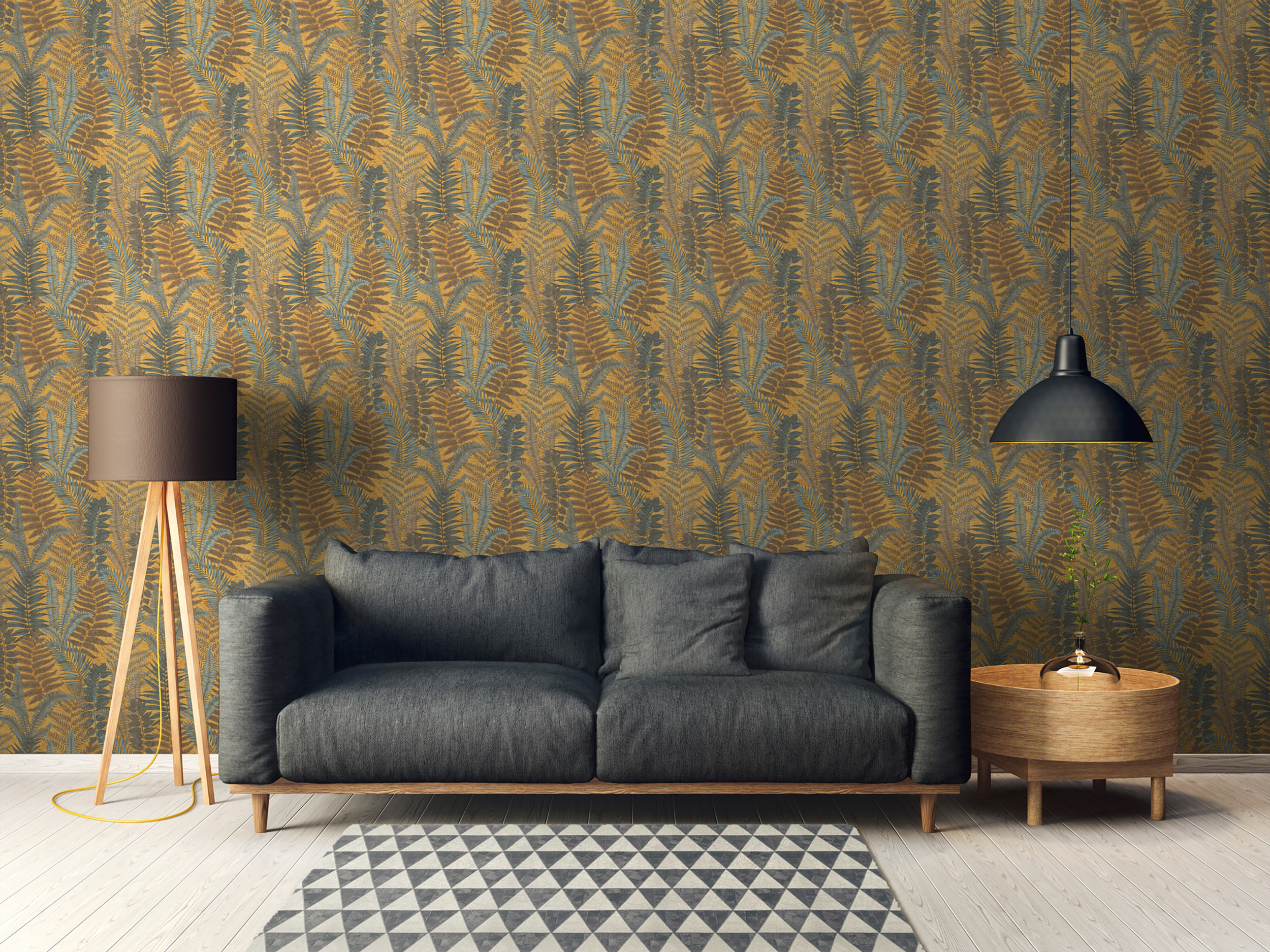 Galerie Wallcoverings Product Code FL61117 - Flourish Wallpaper Collection - Brown/Yellow Colours -  