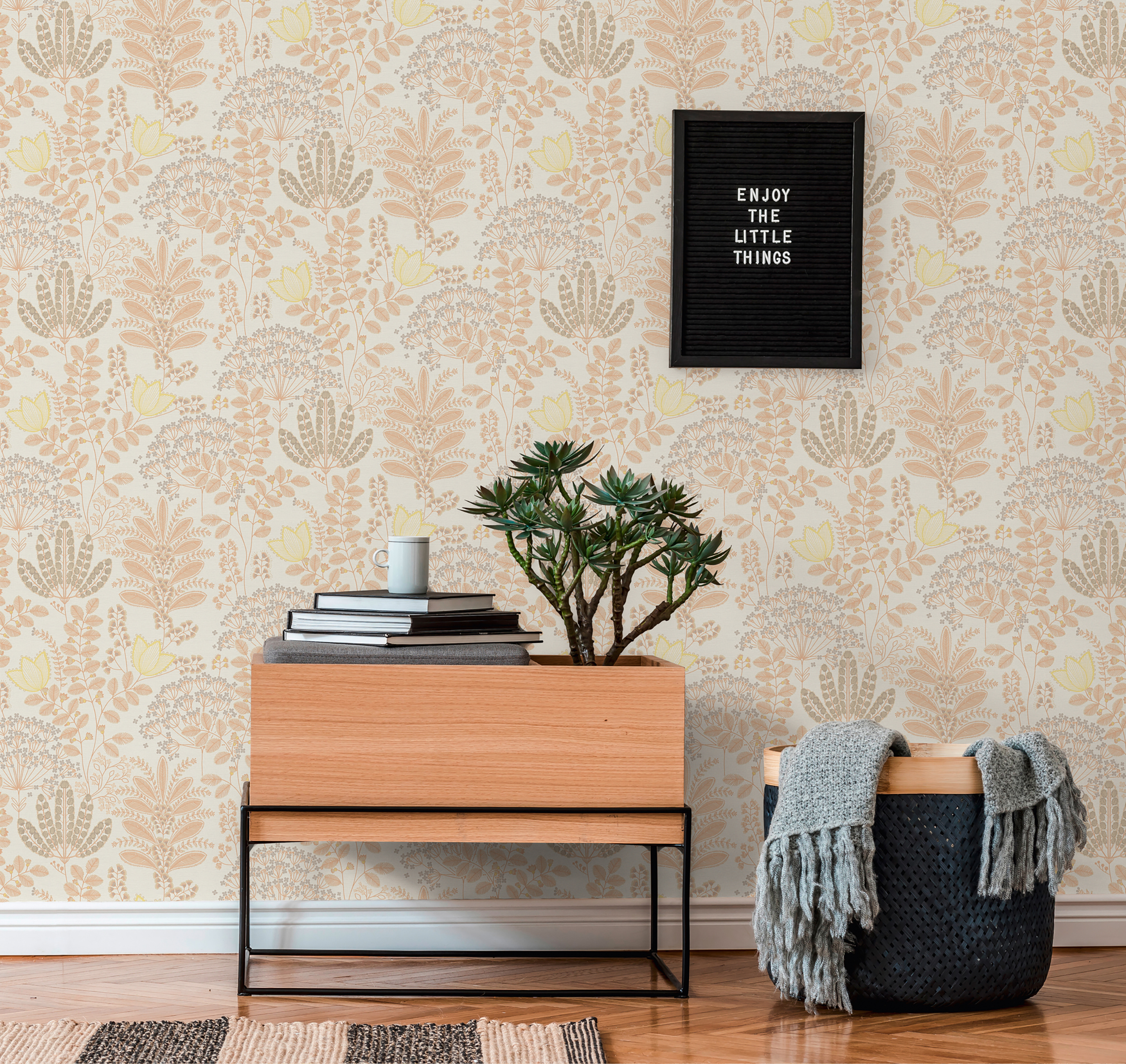 Galerie Wallcoverings Product Code FL61125 - Flourish Wallpaper Collection - Yellow/Orange Colours -  