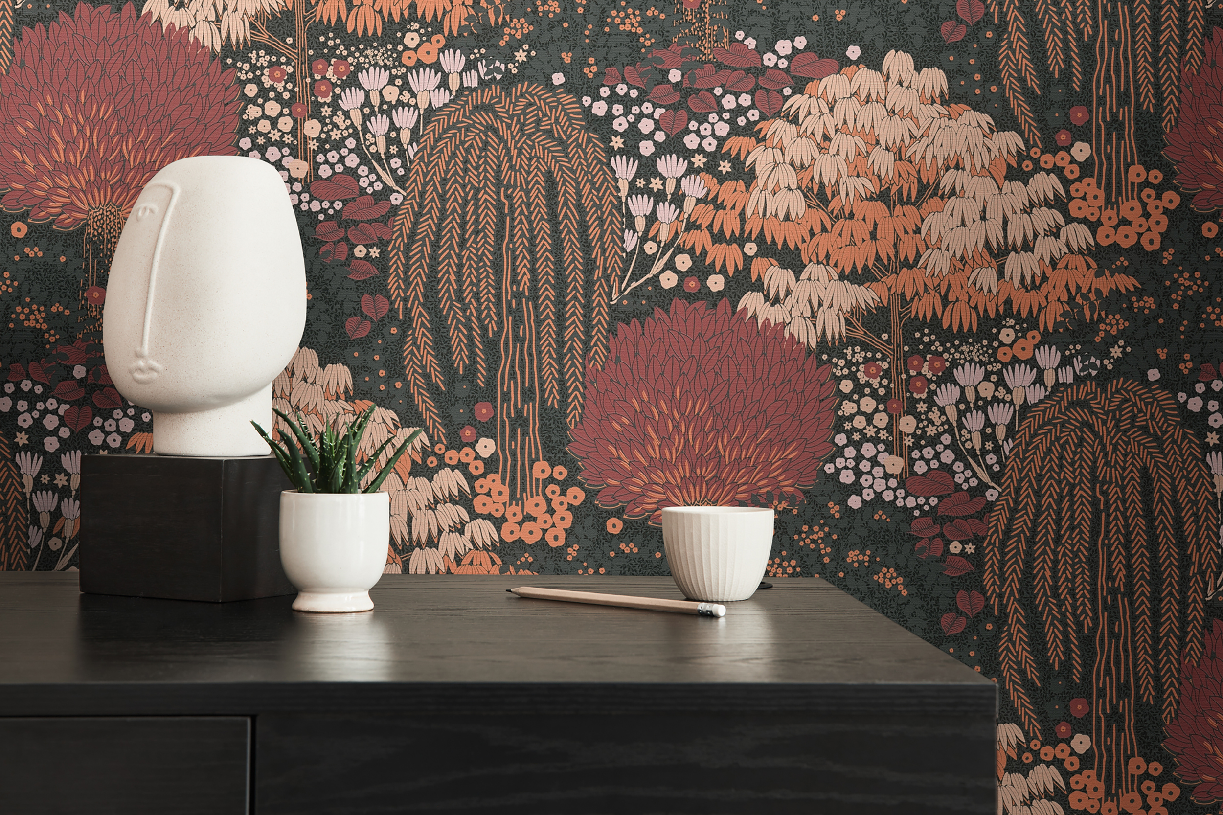 Galerie Wallcoverings Product Code FL61133 - Flourish Wallpaper Collection - Pink/Red Colours -  