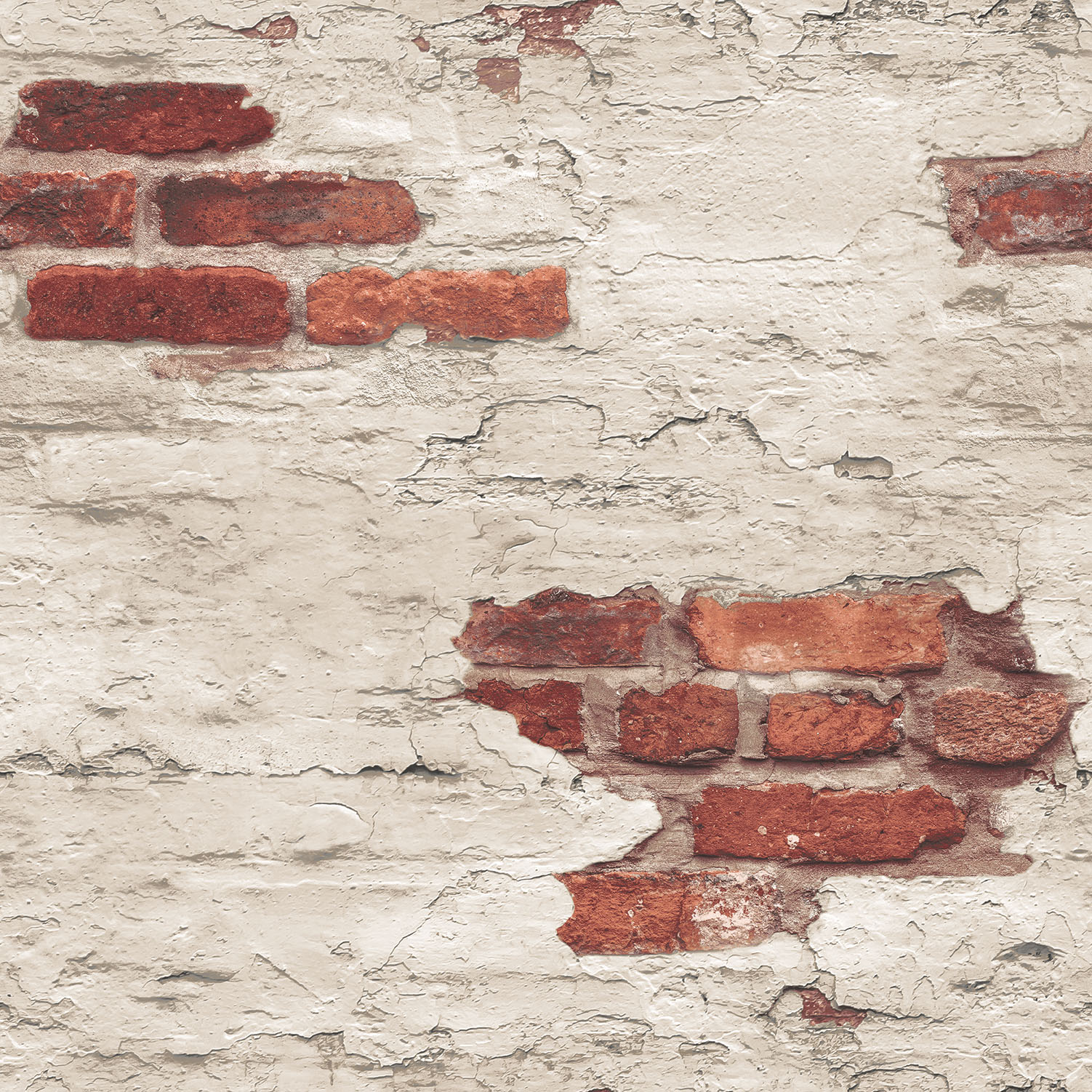 Galerie Wallcoverings Product Code G45354 - Grunge Wallpaper Collection - White Red Colours -  