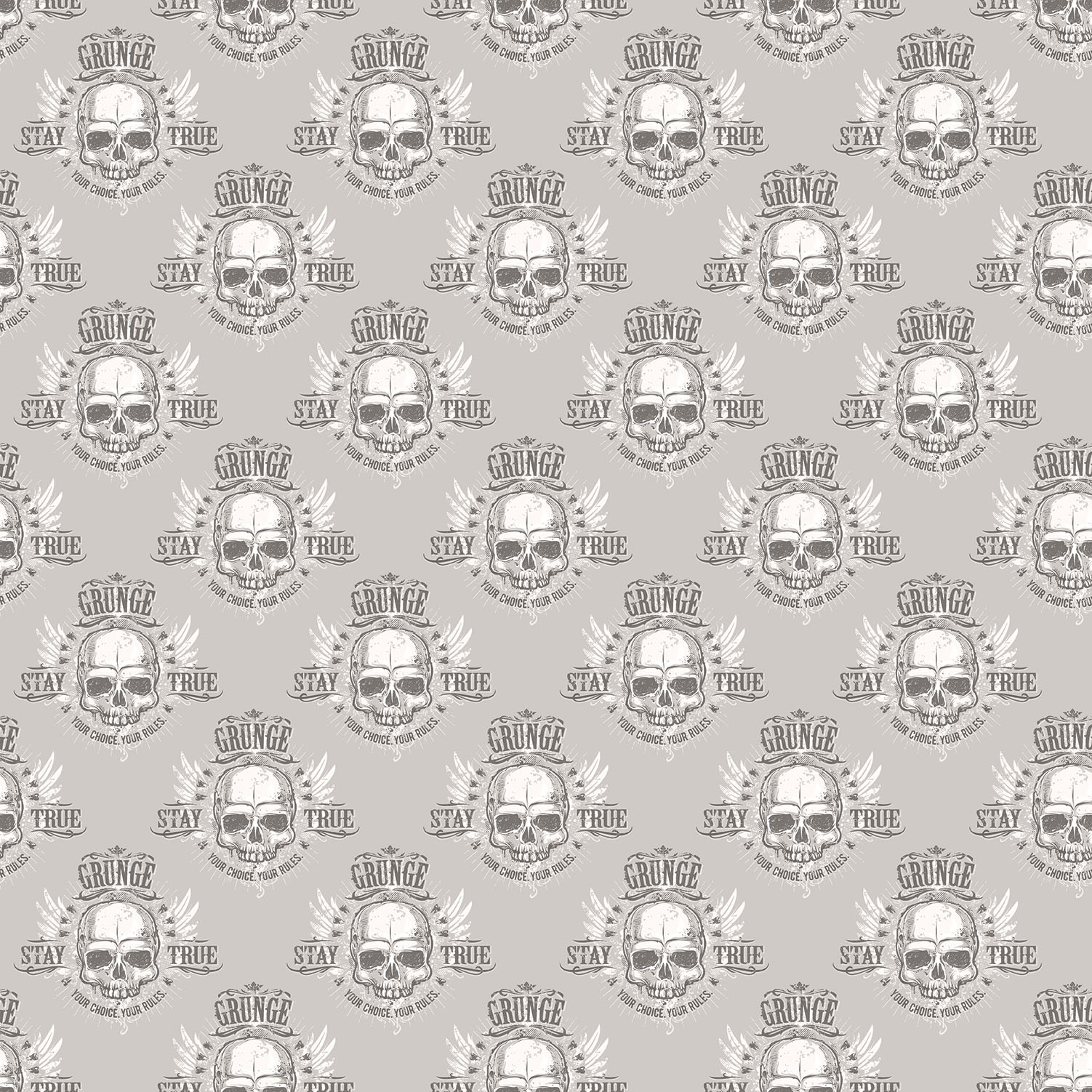 Galerie Wallcoverings Product Code G45366 - Grunge Wallpaper Collection - Silver White Black Colours -  