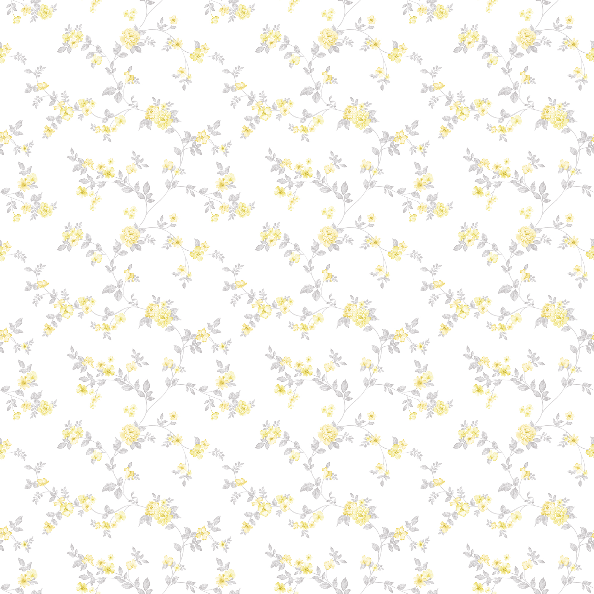Galerie Wallcoverings Product Code G56650 - Small Prints Wallpaper Collection - Yellow White Grey Colours -  