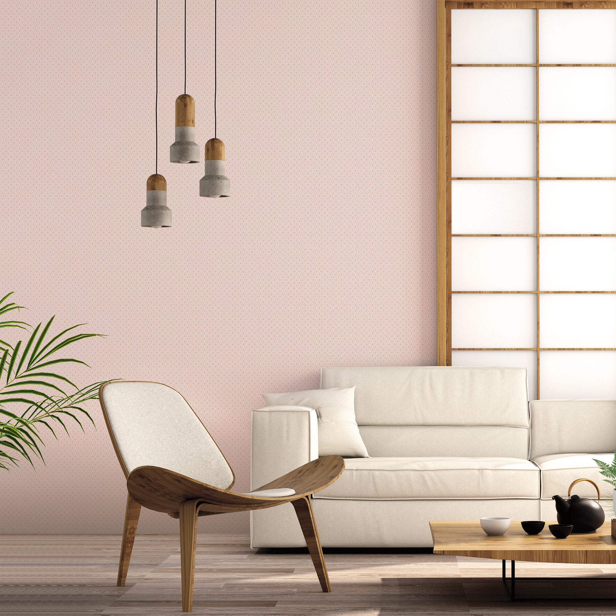 Galerie Wallcoverings Product Code G56652 - Small Prints Wallpaper Collection - Red Cream Colours -  