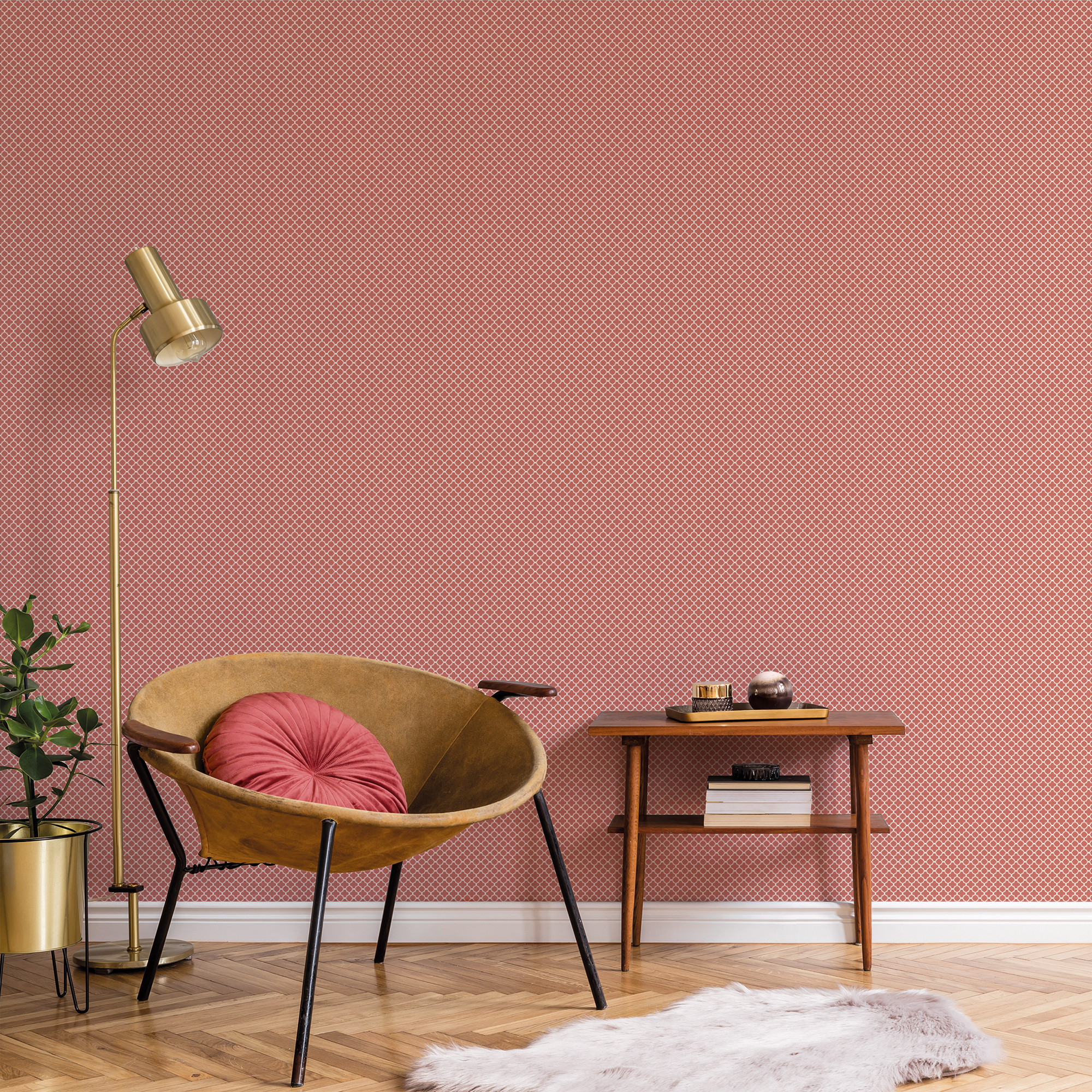 Galerie Wallcoverings Product Code G56663 - Small Prints Wallpaper Collection - Red White Colours -  