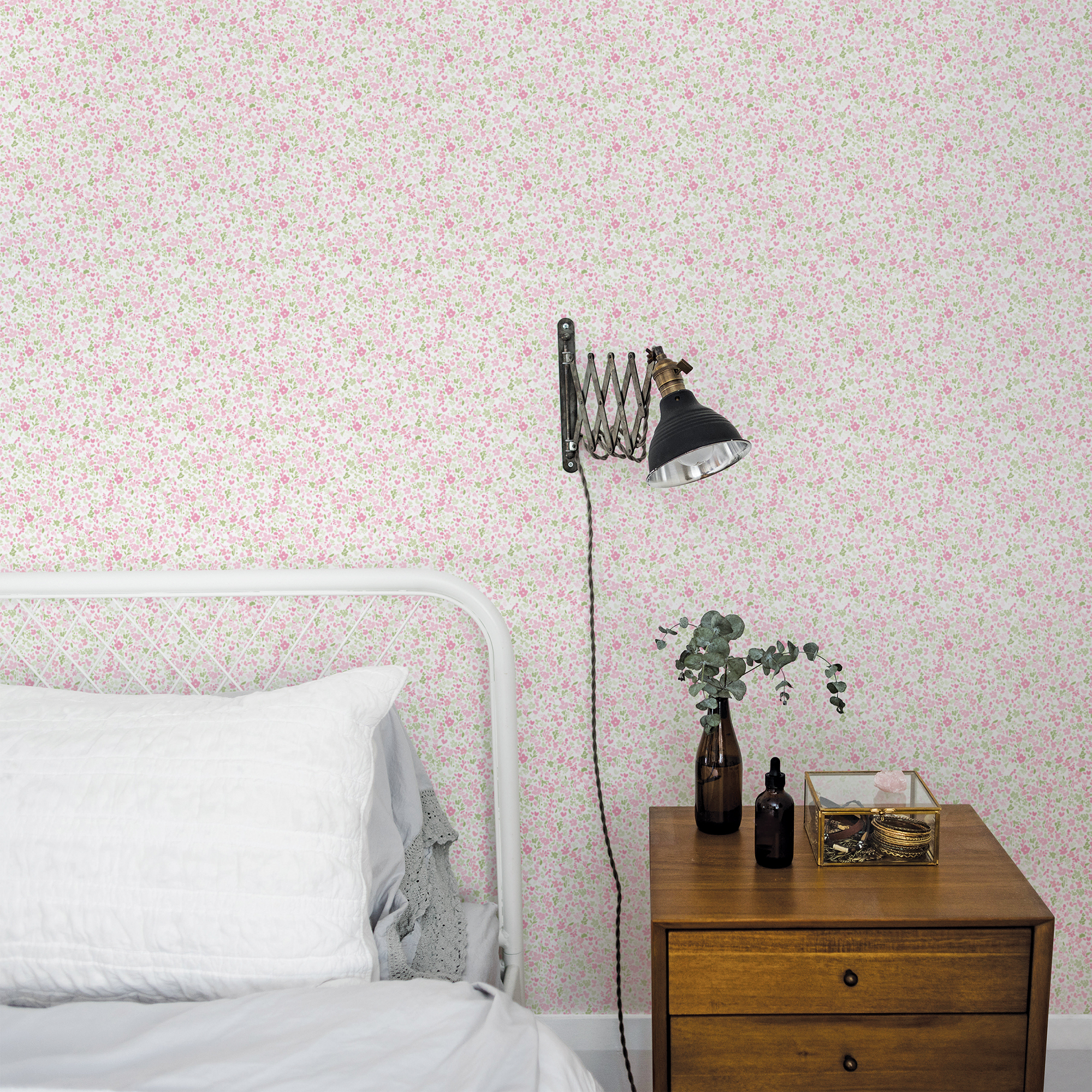 Galerie Wallcoverings Product Code G56669 - Small Prints Wallpaper Collection - Pink Green Cream Colours -  
