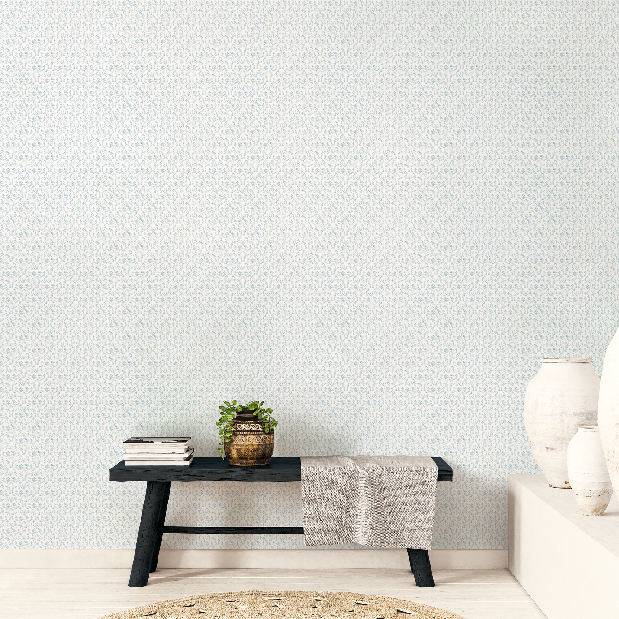Galerie Wallcoverings Product Code G56683 - Small Prints Wallpaper Collection - Blue Green White Colours -  