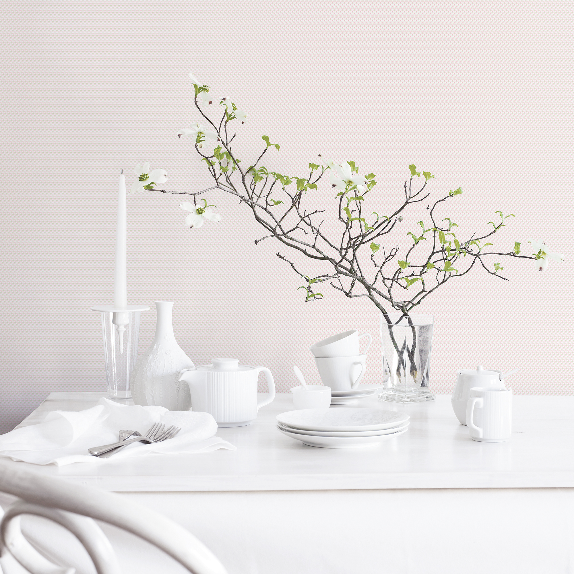 Galerie Wallcoverings Product Code G56702 - Small Prints Wallpaper Collection - Pink Green Cream Colours -  