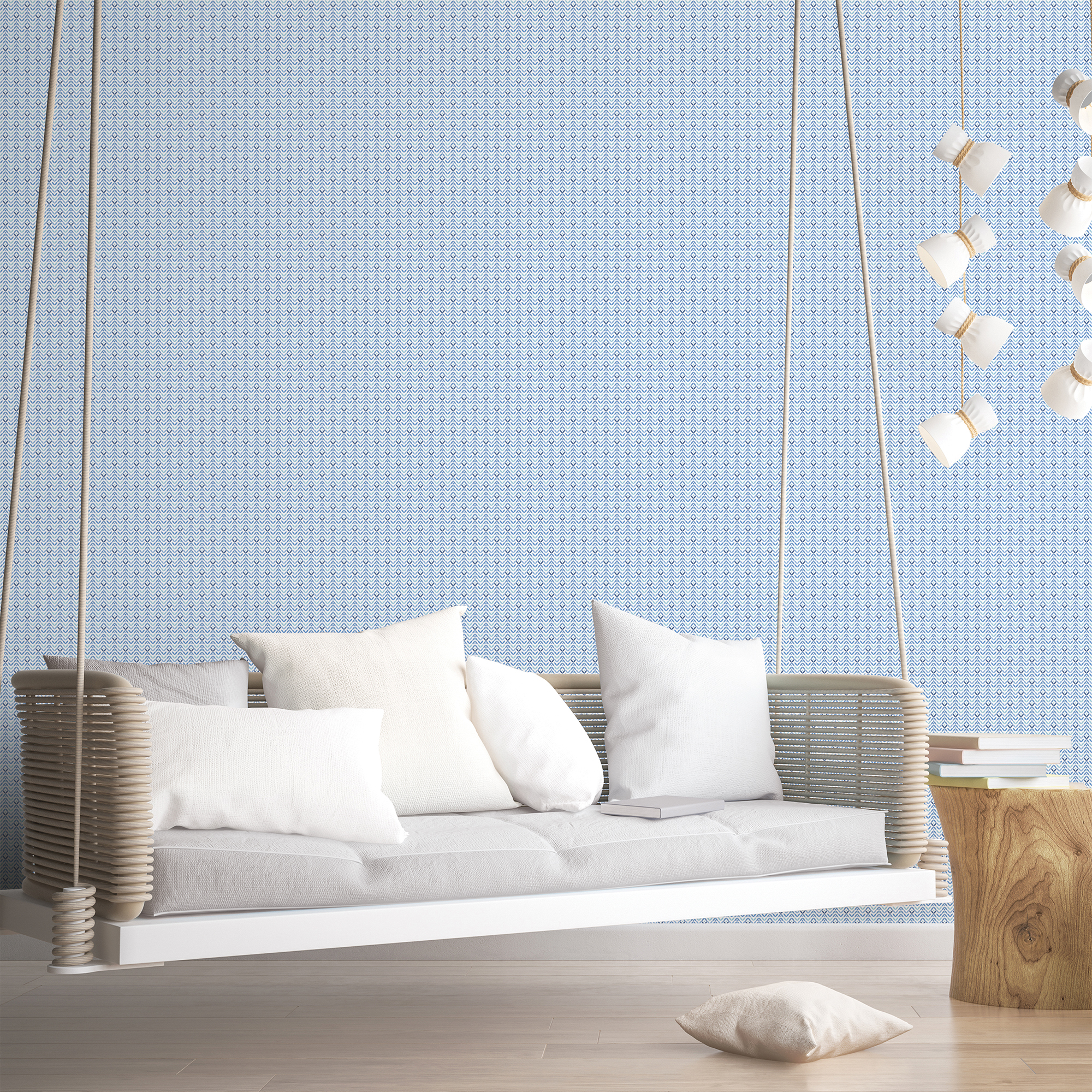 Galerie Wallcoverings Product Code G56704 - Small Prints Wallpaper Collection - Blue Green White Colours -  